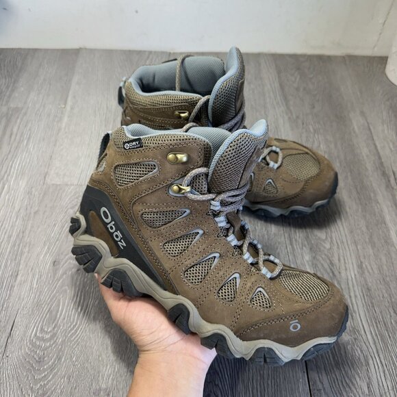 Oboz Sawtooth II Mid Hiking Boots B Dry Trail Waterproof Brown Womens Size 9 - Picture 1 of 11